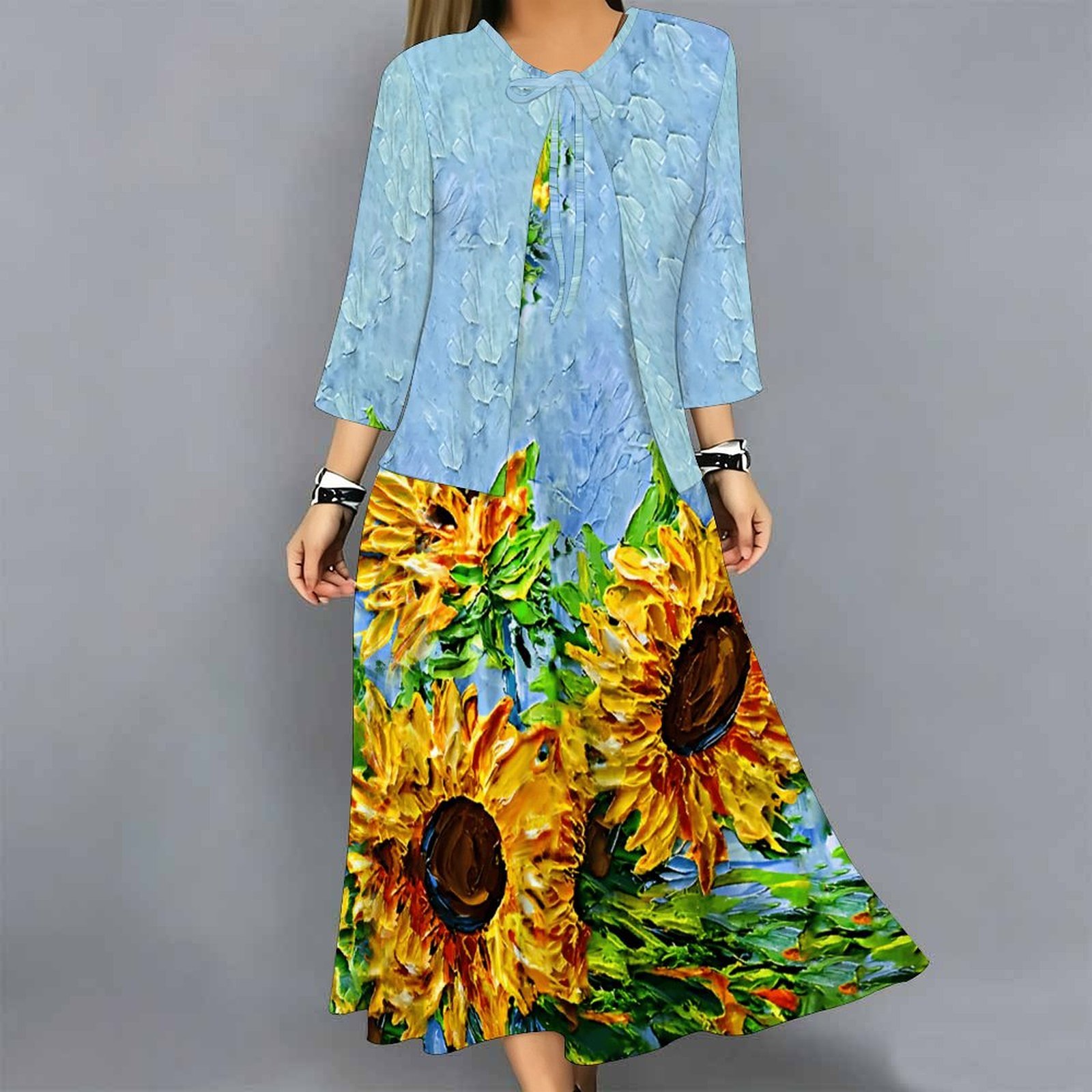 Damen 2-teiliges Kleidungsset, – Midi Skirt Floral Bewertung und Preis