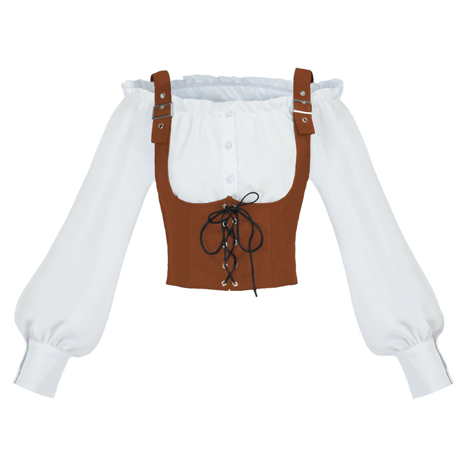 Renaissance-Kostümset, bestehe – Blouse Off Shoulder Bewertung und Preis
