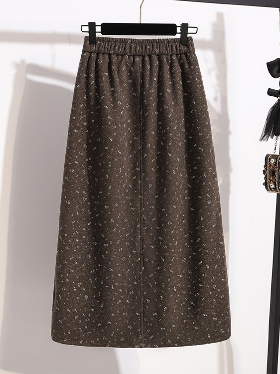 Herbst-Winter Plus-Size-Blumen – Midi Skirt Floral Bewertung und Preis